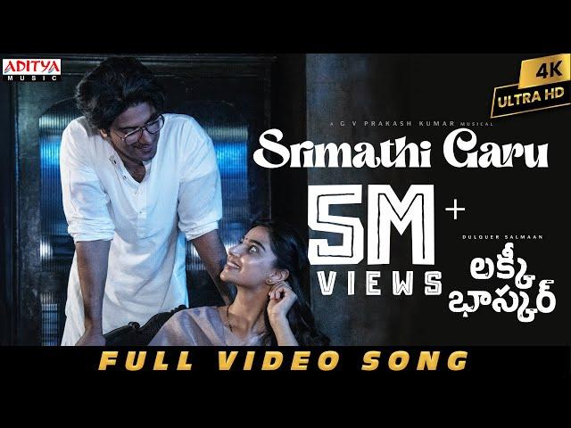 Srimathi Garu Full Video |Lucky Baskhar |Dulquer Salmaan |Meenakshi C | GV Prakash |Vishal M |Shweta