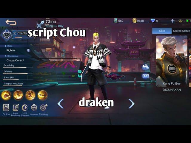 script skin Chou jadi draken by ryuza official