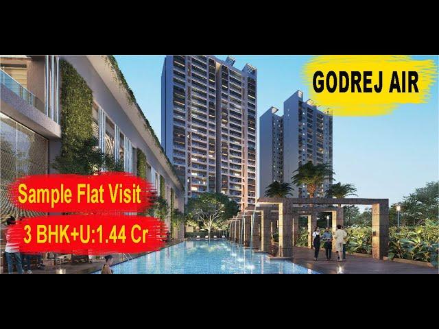 Godrej Air 3BHK+Utility Sample Flat walkthrough sector 85 Gurgaon | 9205858558