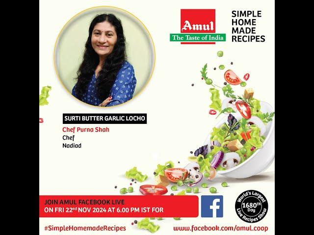 Chef Purna Shah, Episode 8883 #SimpleHomemadeRecipes Facebook Live