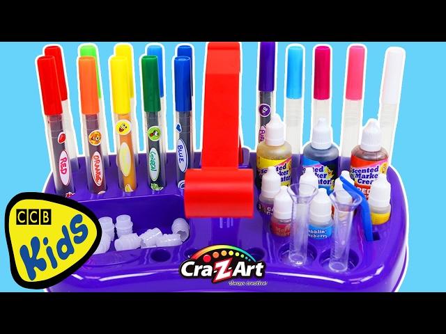 Cra-Z-Art Scented Marker Creator Play Kit Fun & Easy DIY Make Your Own Fruit Scented Markers! | CCB