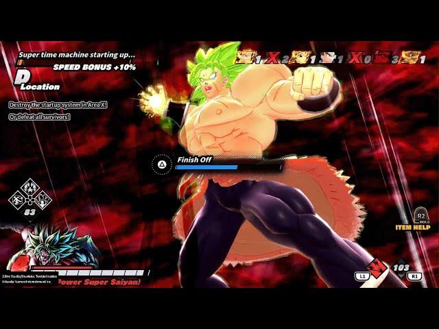 DRAGON BALL: THE BREAKERS Playing broly like a monster