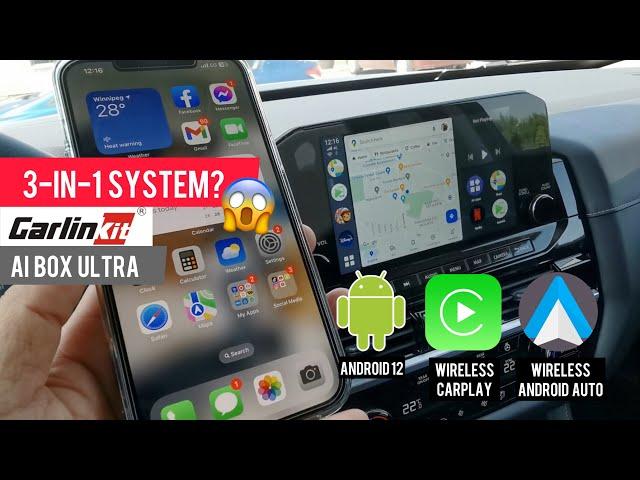 Latest Carlinkit AI Box Ultra | 3-in-1 Smart System for your Car