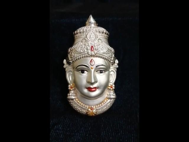 Varalakshmi German Silver Face | Varalakshmi Face Decoration #shorts #shortsfeed #viralvideo #short