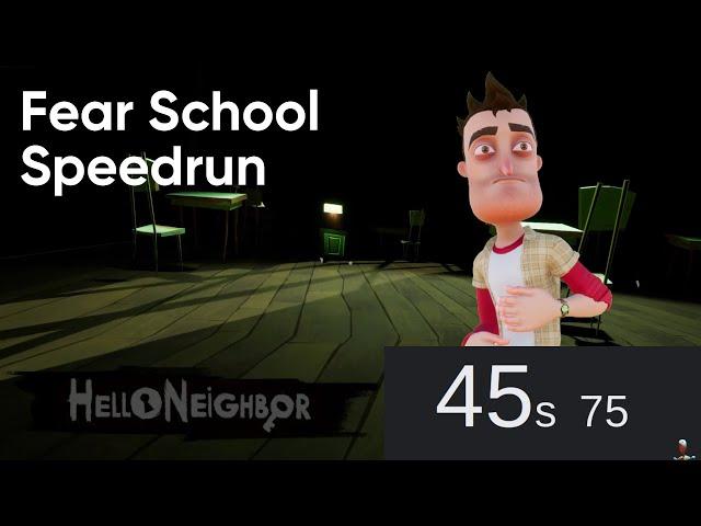 Hello Neighbor School Minigame Speedrun [1:05]