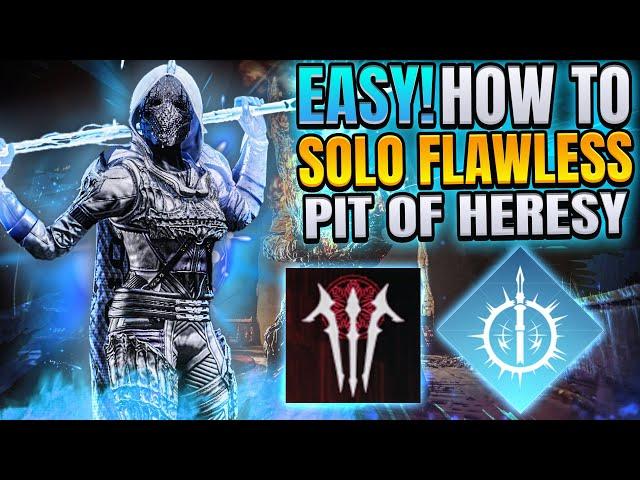 How to EASILY Solo Flawless Pit of Heresy - Arc 3.0 Hunter [Destiny 2]