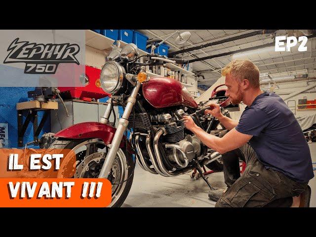 Le Réveil de l'Endormie ! Restauration Zephyr 750 Ep 2 #motorcycle