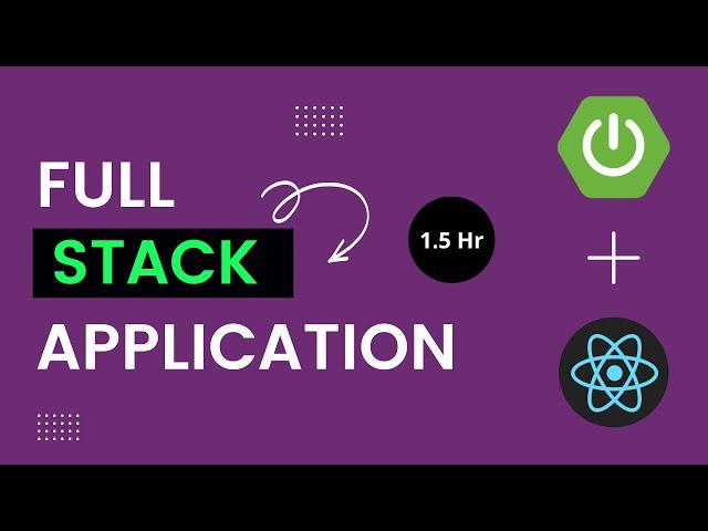 Full Stack Spring Boot and React CRUD 1.5 hours Course | Full Stack Web App | MySQL | Hibernate