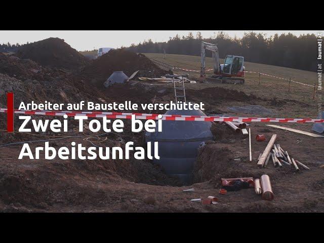 Arbeiter verschüttet: Zwei Tote bei schwerem Unfall bei Grabungsarbeiten auf Baustelle in Gampern