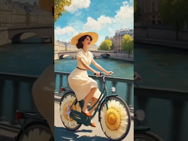 AI Art: A Romantic Bike Ride Through the Imagination
