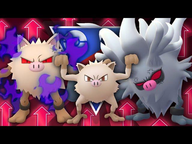 *BUFFED* FULL MANKEY EVOLUTION LINE MAKES OPPONENTS RAGE IN THE GO BATTLE LEAGUE!