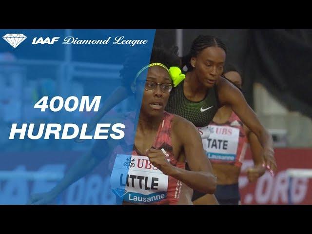 Shamier Little 53.41 Wins Women's 400m Hurdles - IAAF Diamond League Lausanne 2018