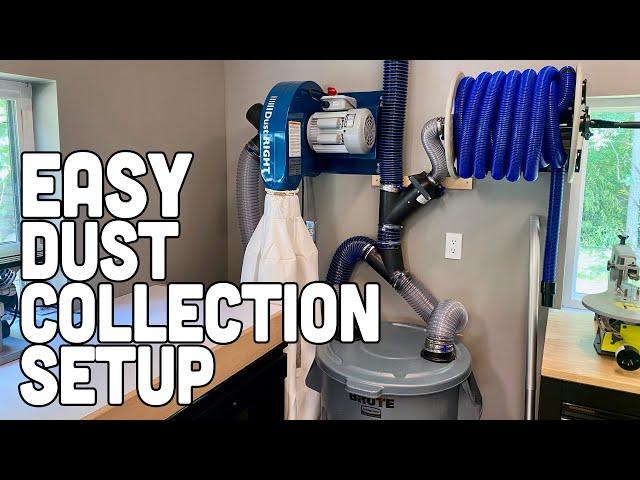 Easy Dust Collection Setup - My Dream Workshop