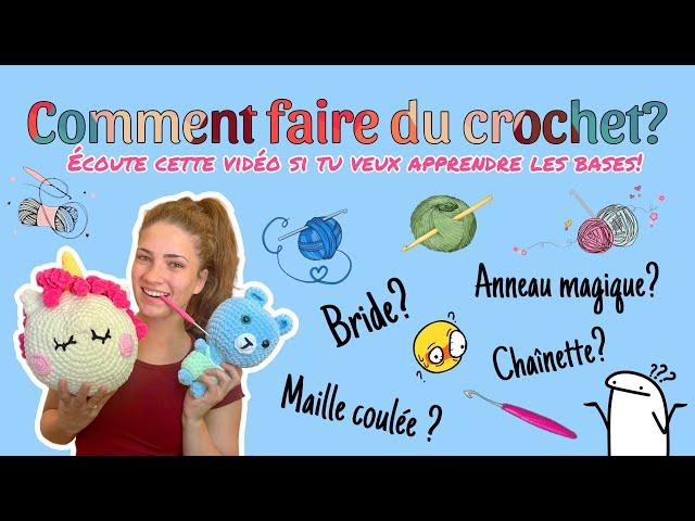 Apprendre les bases du crochet pour DÉBUTANT  #crochet #crochettutorial #crochetforbeginners