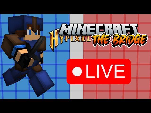 MINECRAFT GRINING HYPIXEL BEDWARS + BRIDGE & NEW TEXTUREPACK LIVE!