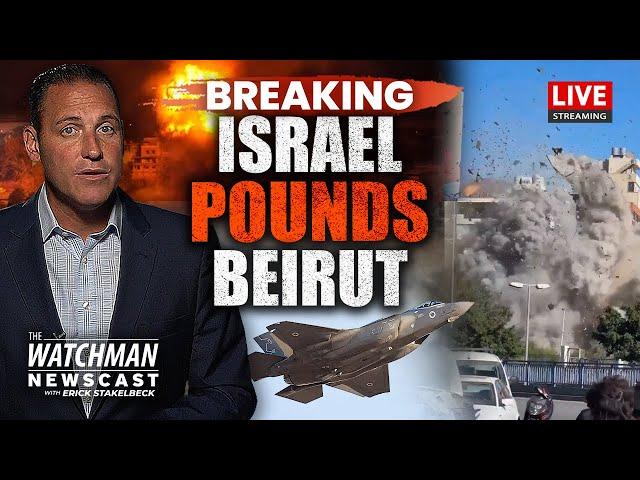 Israel Airstrikes BOMBARD Beirut; Israeli Intel BUSTS Iranian Spy Ring | Watchman Newscast LIVE