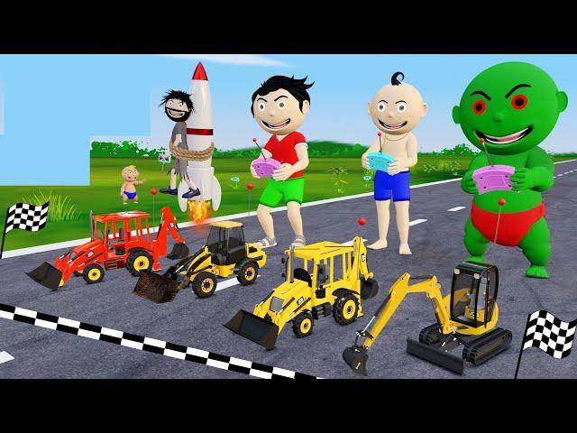 Pagal Bittu Sittu Aur Chirkut Ep 50 | Toy Jcb Wala Cartoon | Jcb Tractor Cartoon | Gadi Wala Cartoon