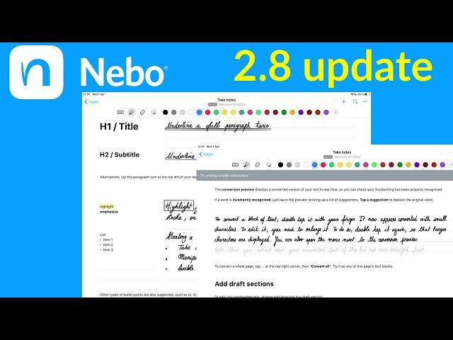 Nebo 2.8: The most significant update since Nebo’s launch| Paperless X