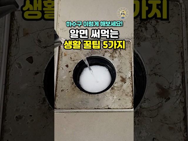 알면 평생 써먹는 생활 꿀팁 5가지 #shorts #살림팁 #꿀팁 #생활꿀팁