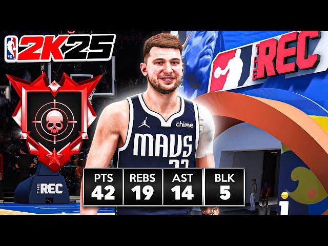 LUKA DONCIC BUILD + LEGEND DIMER is UNGUARDABLE in the RANDOM REC (NBA 2K25)