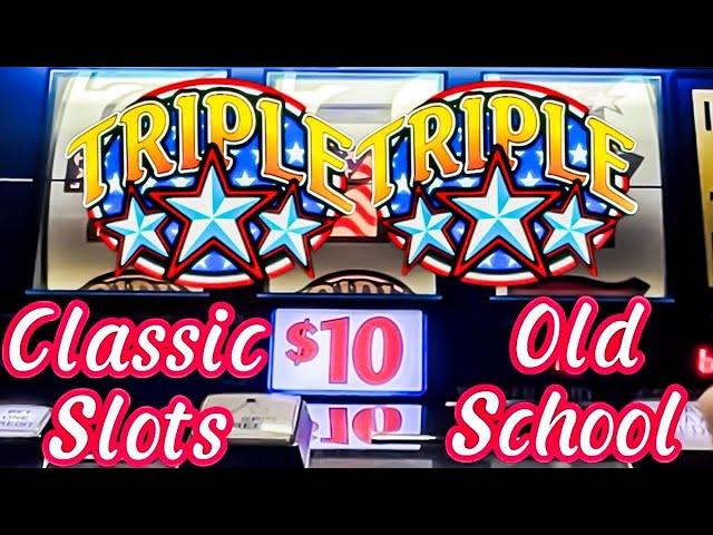 $20 Spins Old School Triple Stars Classic Slot