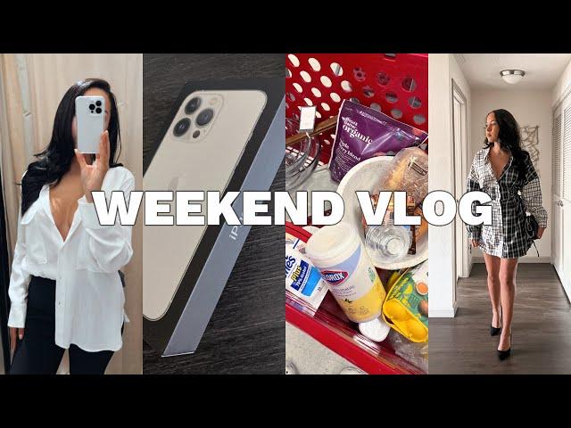 VLOG: New iPhone 13, Trying Yoga, Family Party, Target Haul | Marie Jay