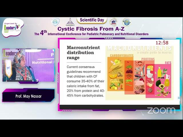 Nutritional Management and Guidlines for Pediatric Cystic Fibrosis Prof May Nassar