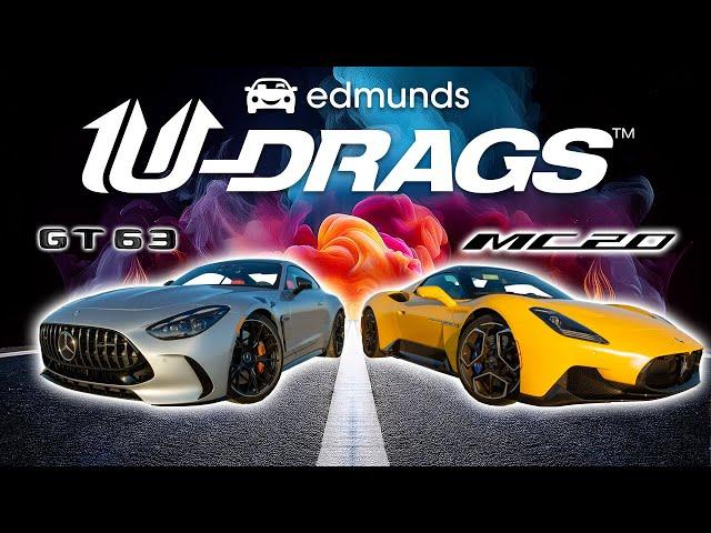 U-DRAGS RACE: Mercedes-AMG GT 63 vs. Maserati MC20 Cielo | Handling, Quarter Mile, & More