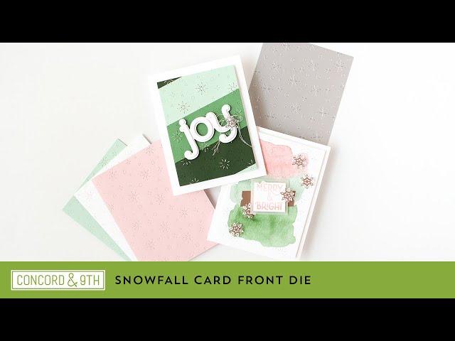 Snowfall Card Front Die