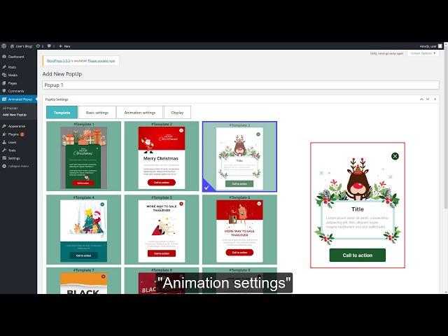 Animated Popup for Wordpress