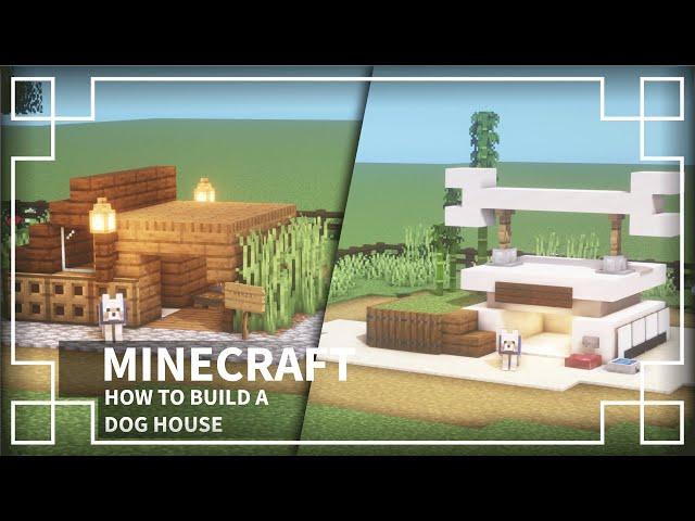 ️[Minecraft Tutorial] : Minecraft How to Make a Dog House | DOG HOUSE DESIGNS