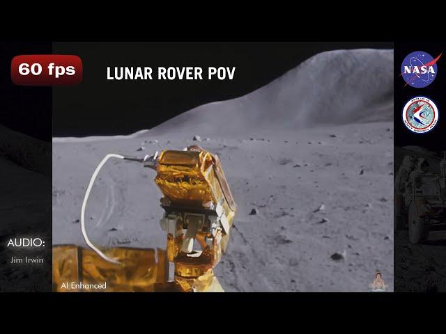 Lunar Rover Follows its Tracks Home: Apollo 15 1971 - 4K Colorization 60fps