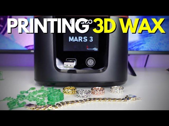 How To Print Jewelry Wax With A Resin 3D Printer ($300 Mars Elegoo 3 Pro)