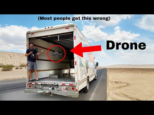 Will a Drone Be Pushed Backwards Inside an Accelerating Truck?