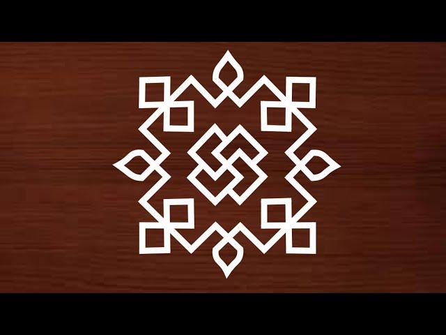 8x8 dots easy rangoli designs | Sankranthi Muggulu | Simple Rangoli designs | Rangoli Daily Vlogs