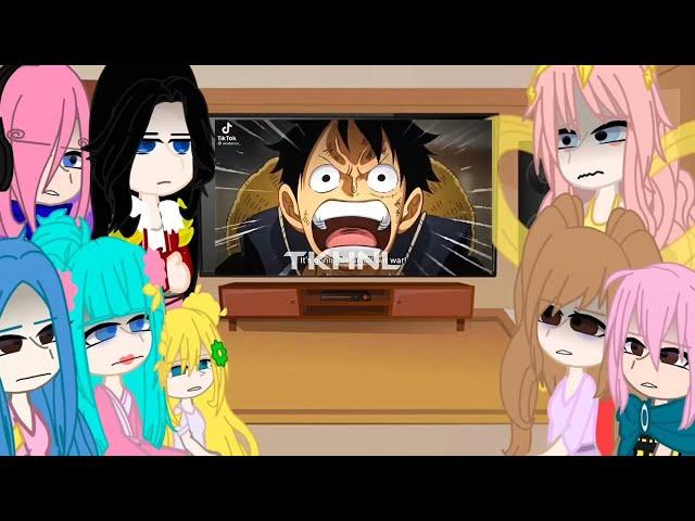 ꧁One Piece react to Luffy |One Piece friends react to  Luffy || one piece | Luffy | Gacha Club꧂ 