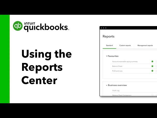 How to Use QuickBooks' Reports Center: Categories, Insights & Information