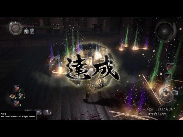 Nioh - Single Katana Build (pure attack build - no critical help or shit like this)