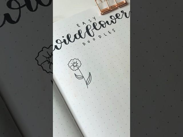 How to draw: wildflower doodle #bulletjournal #bujoideas #doodle