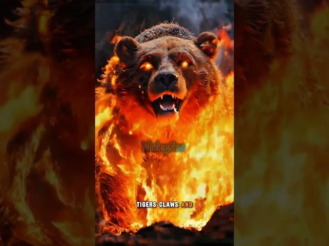 Here comes‼️|| Animals battles Tiger VS Grizzly bear #facts #animalfacts #tiger #grizzlybear