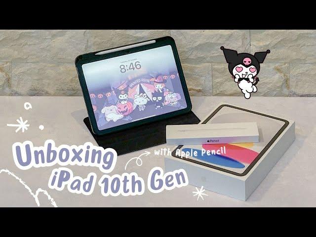 Unboxing iPad 10th Gen in 2024 ?! + Apple Pencil (type c) w accessories  