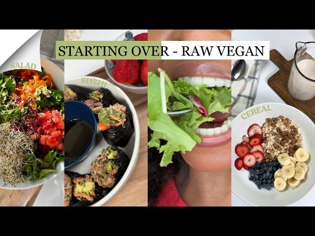 What I Eat In A Day As A Raw Vegan | Starting Over w/ Balance