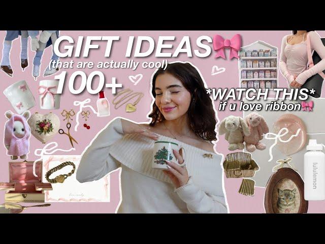 100+ HOLIDAY GIFT IDEAS *that are actually cool* for THAT girl  *WATCH THIS IF YOU LIKE RIBBON*