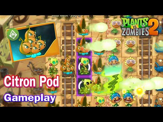 Pvz 2 v.11.8.1 - New Fusion Plants Citron Pod Gameplay in Plants vs Zombies 2