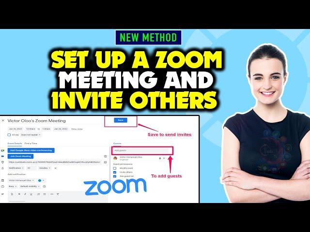 How to set up a zoom meeting and invite others 2024