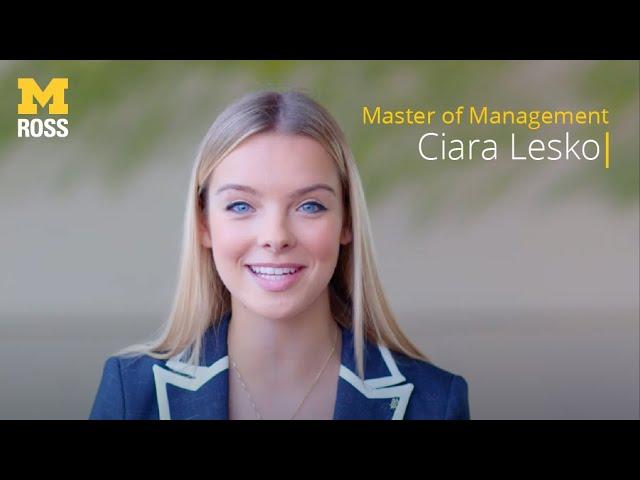 Master of Management: Gaining a Network for Life at Michigan Ross