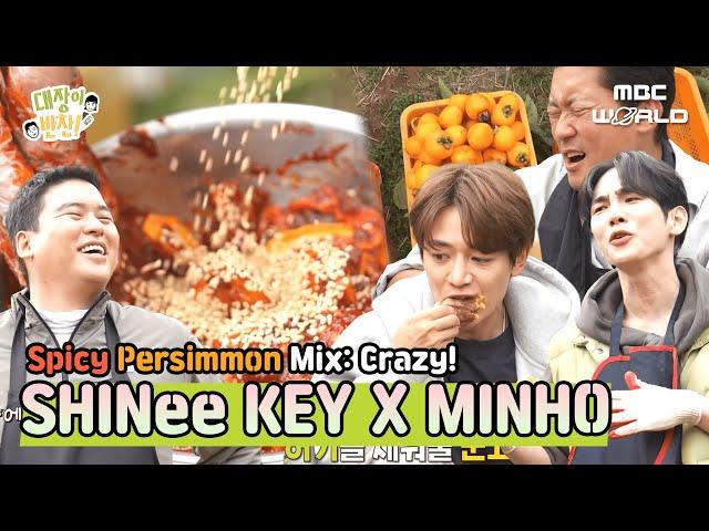 [SUB] KEY & MINHO Amazed by Jangwoo's Perfect Spicy Dried Persimmon Mix!  #KEY #MINHO #SHINee