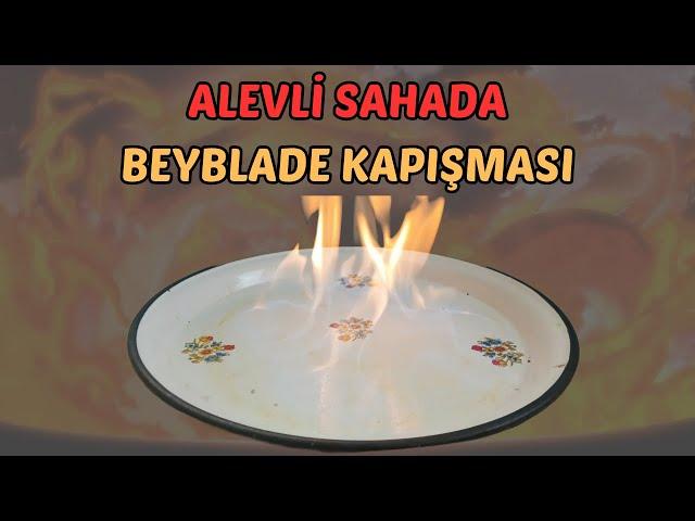 ALEVLİ SAHADA BEYBLADE KAPIŞMASI | BEYBLADELER KÖZ OLDU