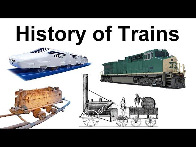 History of trains, locomotives, and railroads