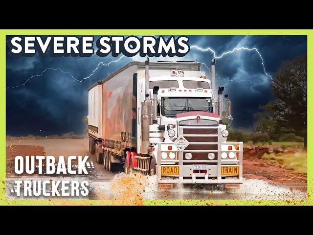 Truck Driving Through Severe Storms & Deep Water | Outback Truckers - Full Episode Marathon